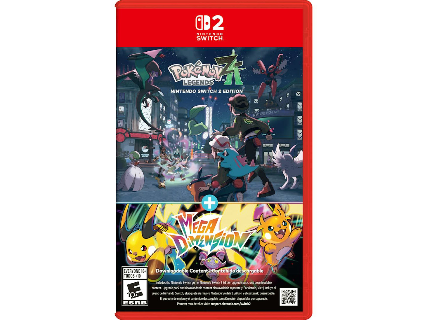Retail packaging for Pokémon Legends: Z-A – Nintendo Switch 2 Edition + Mega Dimension