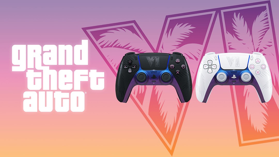 Official art: Grand Theft Auto VI Limited Edition DualSense (PlayStation Blog)