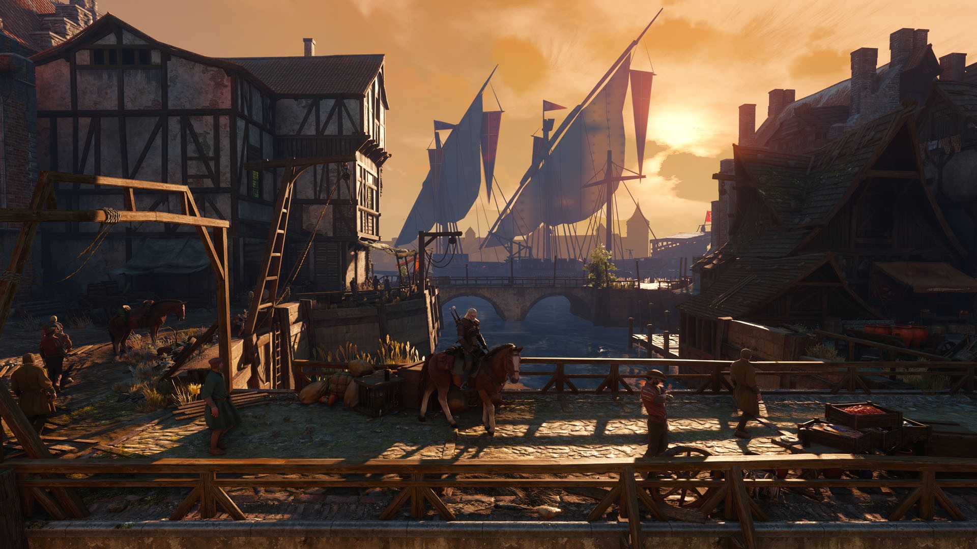 Official The Witcher 3 Remastered city vista screenshot