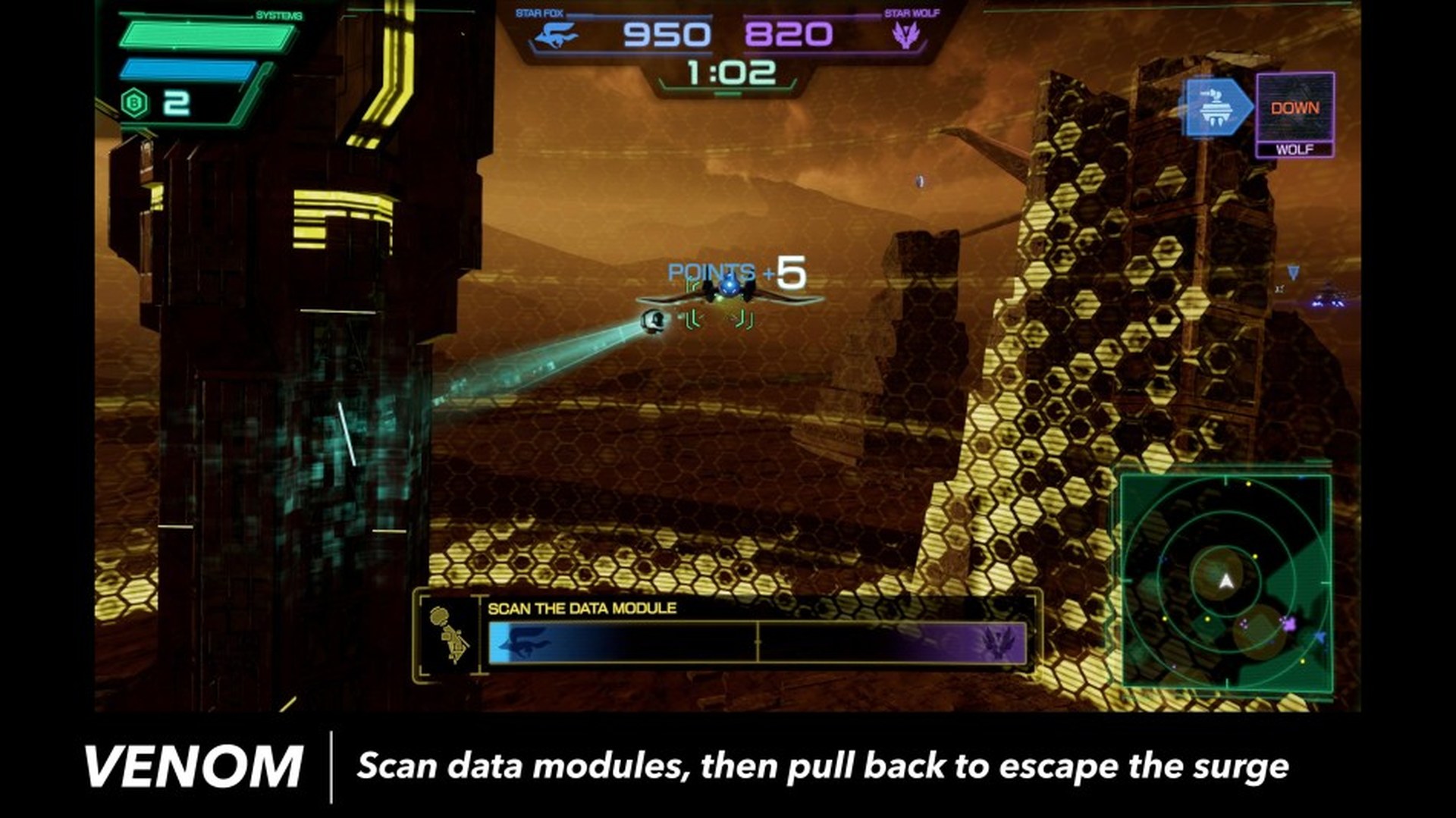 Official Star Fox screenshot of the new Venom Battle Mode stage on Nintendo Switch 2