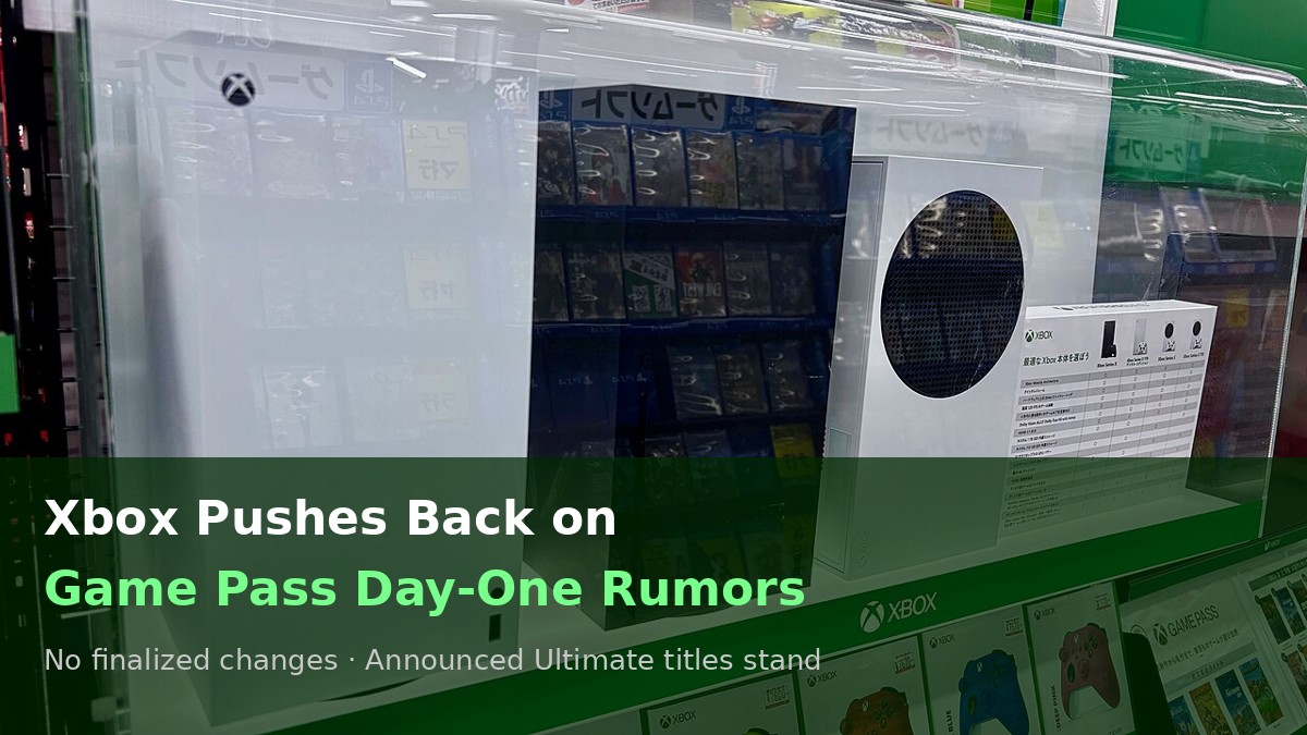 Xbox Series consoles — Game Pass day-one rumor pushback headline