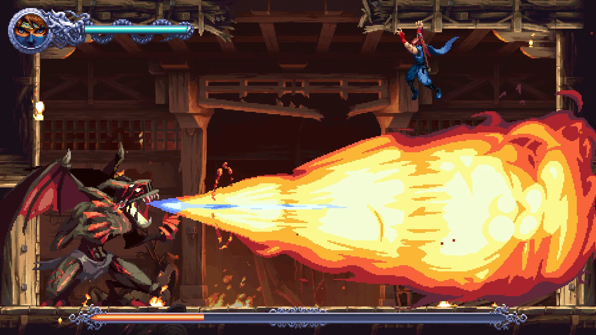Official Ninja Gaiden: Ragebound screenshot — 2D ninja action heading to PS Plus Extra