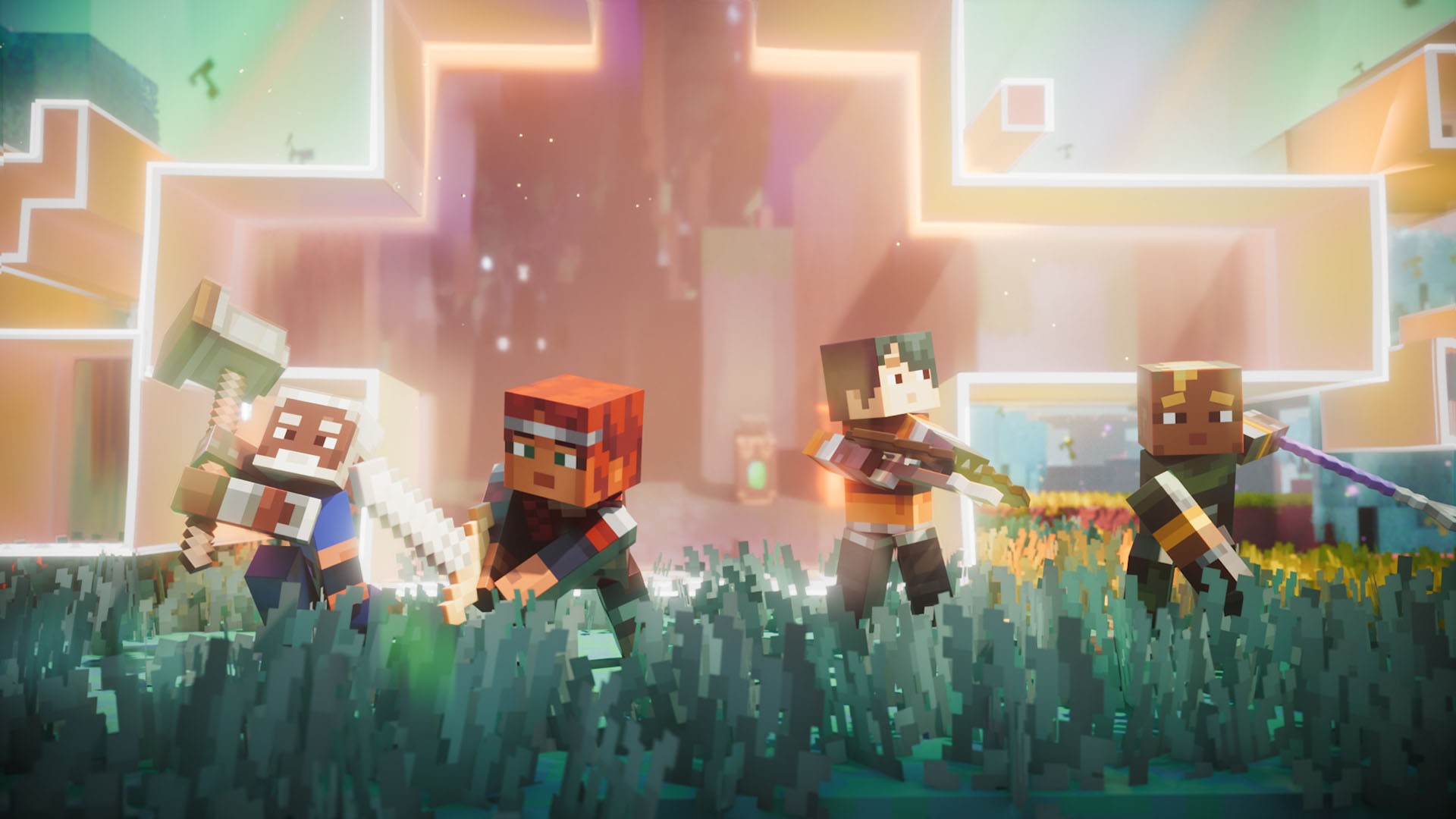 Official Minecraft Dungeons II imagery related to The Sift dimension