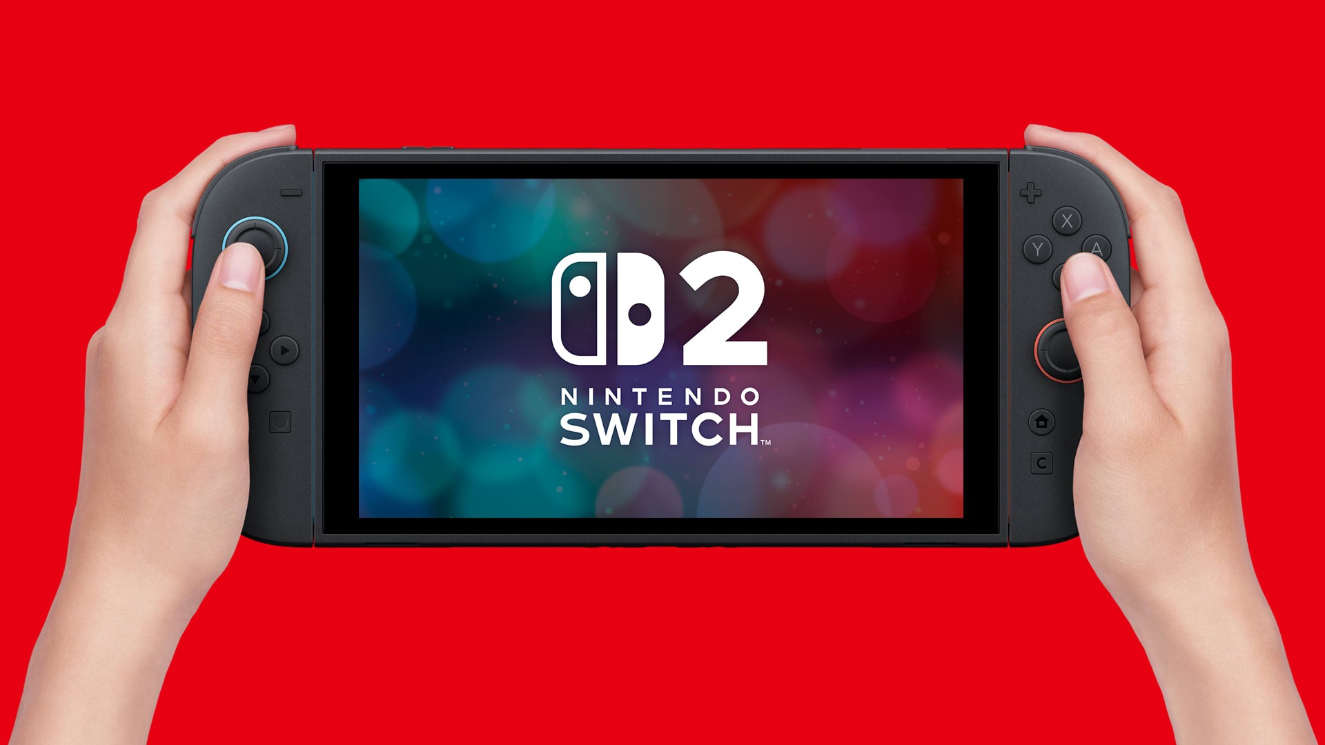 Official Nintendo Switch 2 handheld mode product photography