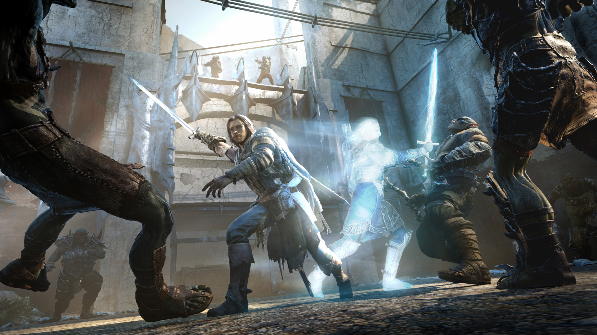 Shadow of Mordor combat screenshot