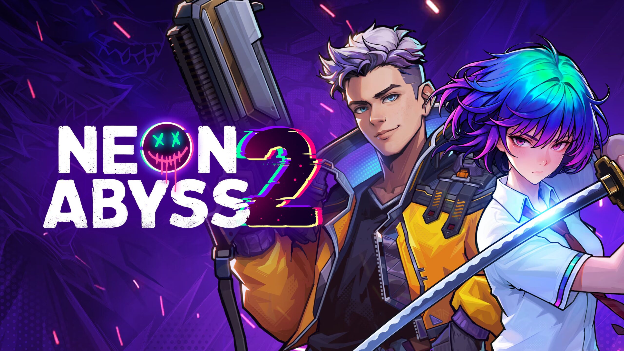 Neon Abyss 2 official release-date key art
