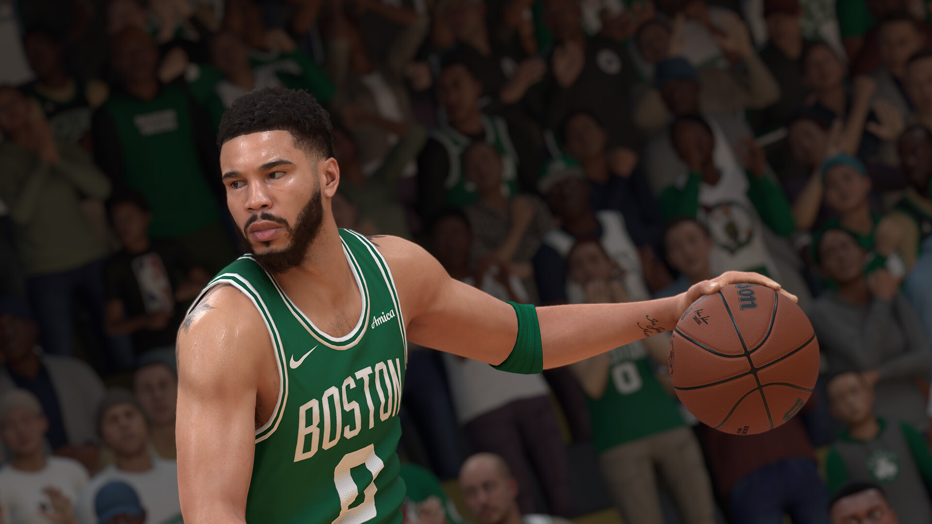 Official NBA 2K25 screenshot of Jayson Tatum in a Boston Celtics jersey for the NextGenConsole Daily Console Drop, October 5 2026