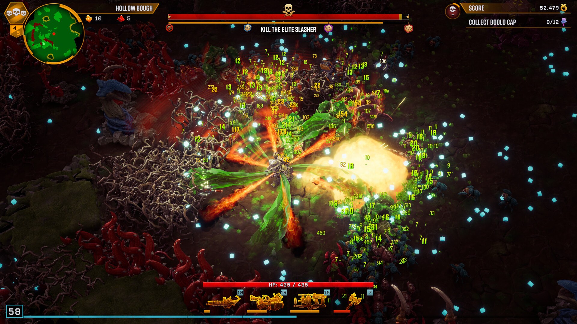 Official Deep Rock Galactic: Survivor screenshot of a dwarf blasting through a swarm of glowing alien bugs, NextGenConsole Daily Console Drop for October 7 2026