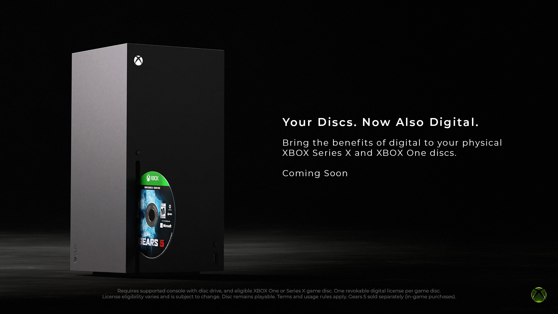 Official Xbox Wire art for disc-to-digital game preservation featuring Gears of War imagery