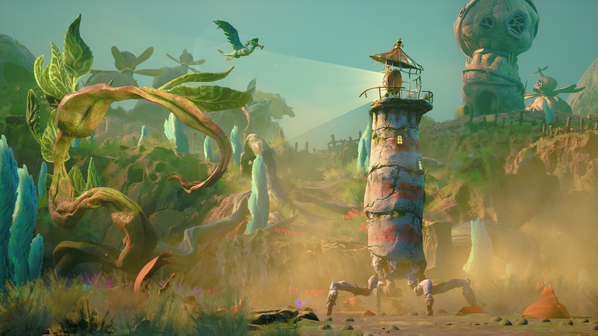 Official Keeper gameplay screenshot from Double Fine Productions