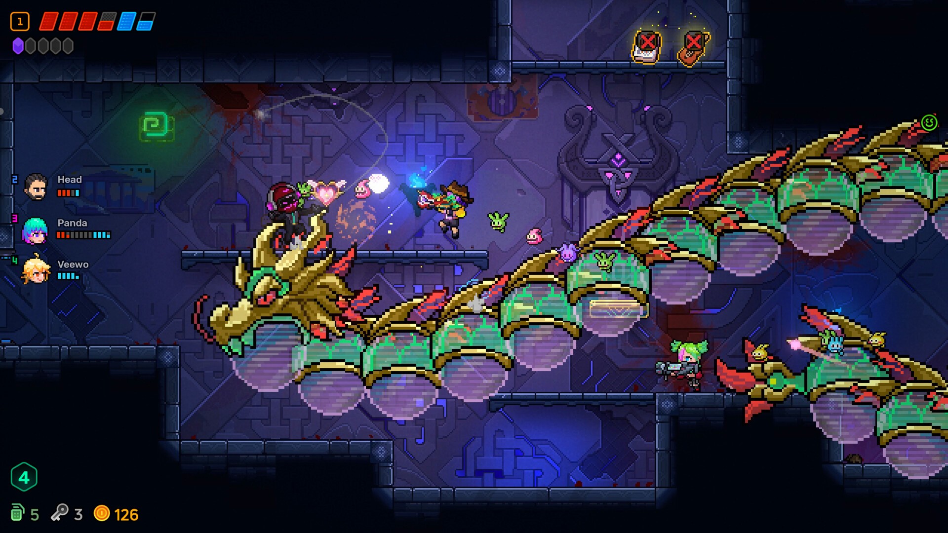 Official Neon Abyss 2 gameplay screenshot